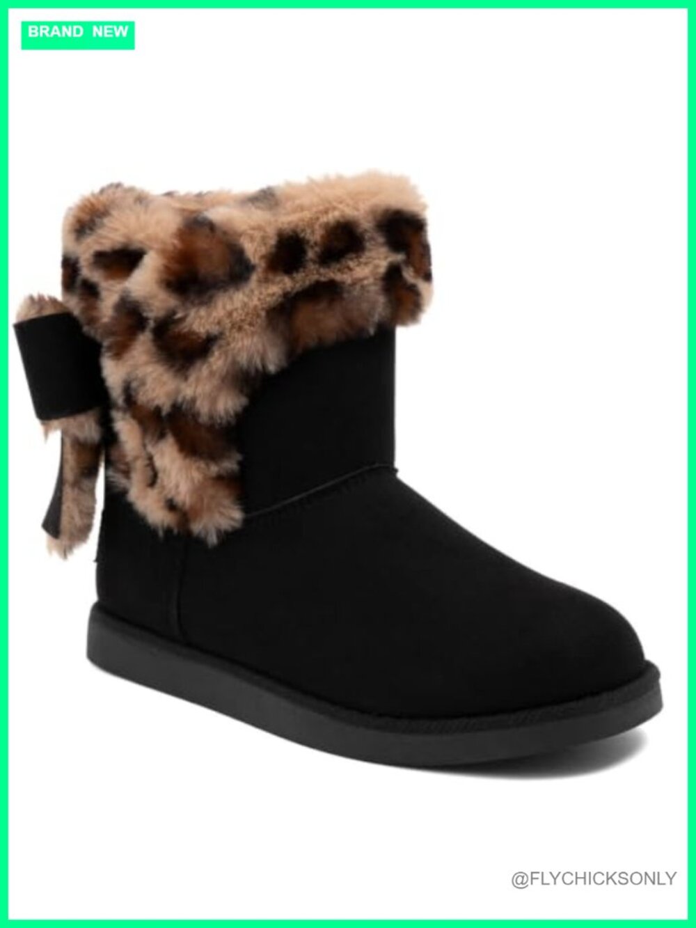 Slip On Winter Snow Boots Insulated Faux Fur Lining Comfortable Ankle Booties